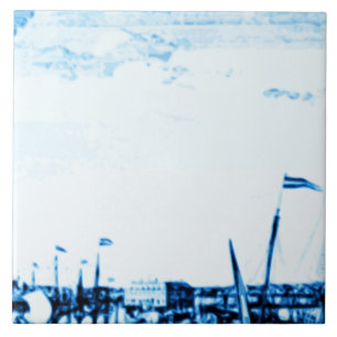 Amsterdam Antiek Scheepswerftware  Kijk B2 Tegeltje