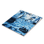 Amsterdam Antiek Scheepswerftware  Kijk C3 Tegeltje (Zijkant)