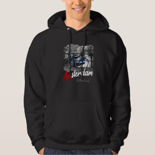 Amsterdam Antieke Fiets Nederland Holland Amste Hoodie