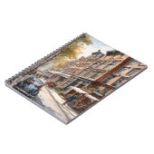 Amsterdam aquarel schilderij notitieboek (Linkerzijde)