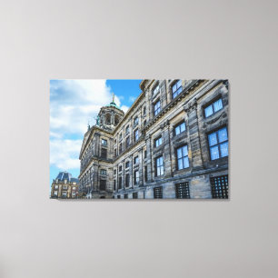 "Amsterdam Architecture" Holland Canvas Wall Art Afdruk