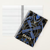 Amsterdam Art Deco | Windmolens Aangepaste Naam Notitieboek (Binnen)
