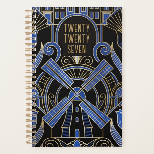 Amsterdam Art Deco | Windmolens Persoonlijk Planner (Voorkant)