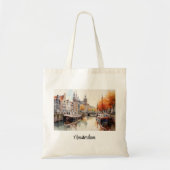 Amsterdam-artistieke charme van de Nederlandse sta Tote Bag (Voorkant)