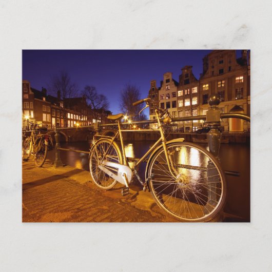 Amsterdam at night in Amsterdam Nederland Briefkaart (Voorkant)