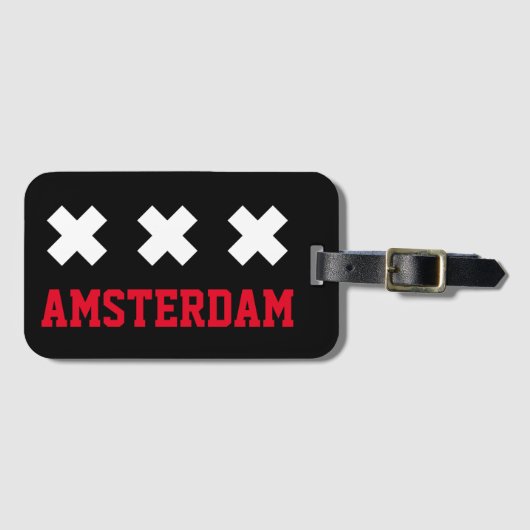 Amsterdam Bagagelabel (Voorkant (horizontaal))