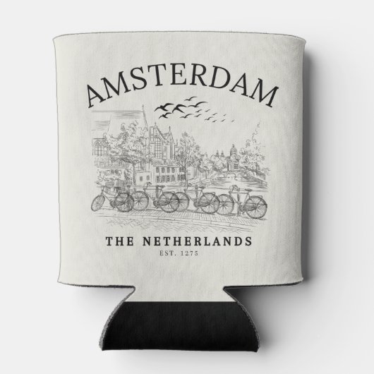 Amsterdam Beautiful Vintage Landscape Blikjeskoeler (Achterkant)