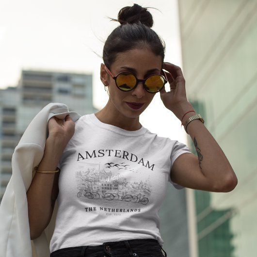 Amsterdam Beautiful Vintage Landscape T-shirt