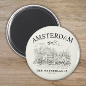 Amsterdam Beautiful Vintage Scene Magneet