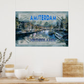 Amsterdam, Bezoek Nederland, uit serie Bezoek... Poster (Keuken)