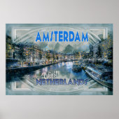 Amsterdam, Bezoek Nederland, uit serie Bezoek... Poster (Voorkant)