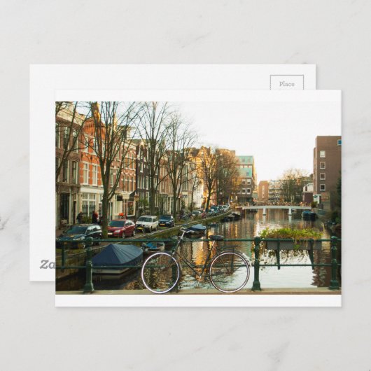 Amsterdam Bicicle Briefkaart (Voorkant / Achterkant)