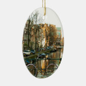 Amsterdam Bicicle Keramisch Ornament (Rechts)