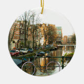 Amsterdam Bicicle Keramisch Ornament (Voorkant)