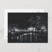 Amsterdam bij nacht briefkaart (Voorkant / Achterkant)