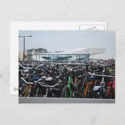 Amsterdam - Bikes Briefkaart (Voorkant / Achterkant)