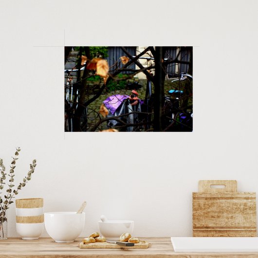 Amsterdam Bikes Poster (Keuken)