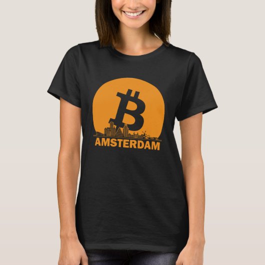 Amsterdam Bitcoin Maximalist Bitcoin Amsterdam Sk T-shirt (Voorkant)