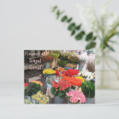 Amsterdam bloemen briefkaart (Staand voorkant)