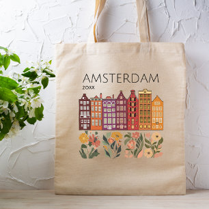 Amsterdam Bloemenkanaal Huizen Tote Bag