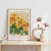 Amsterdam Bloemenmarkt Botanisch Poster