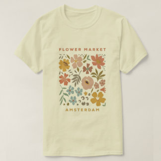 “Amsterdam Bloemenmarkt Vintage T-shirt” T-shirt