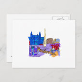 amsterdam blue city afbeelding.png briefkaart (Voorkant / Achterkant)