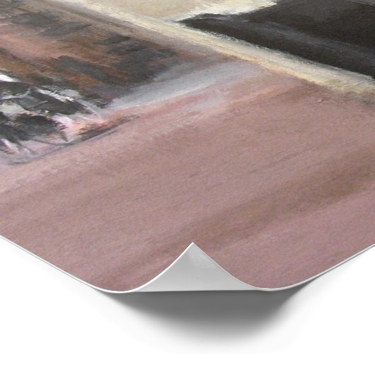 Amsterdam Bridge and Canal Houses Fine Art Poster (Hoek)