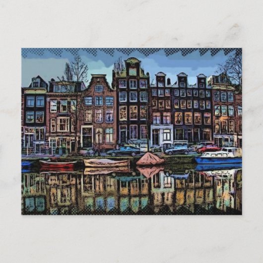 Amsterdam Briefkaart (Voorkant)