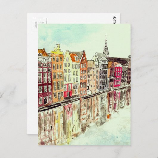 Amsterdam Briefkaart (Voorkant / Achterkant)
