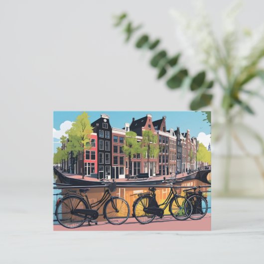 Amsterdam Briefkaart (Staand voorkant)