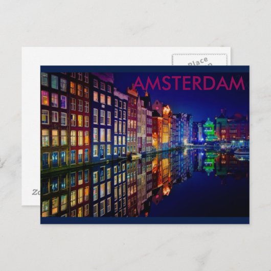 AMSTERDAM BRIEFKAART (Voorkant / Achterkant)