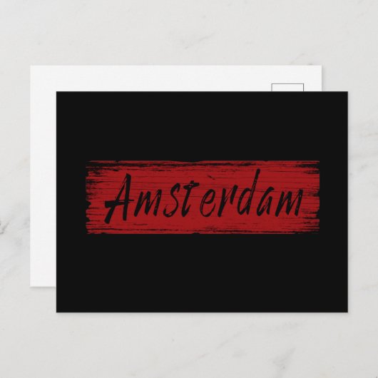Amsterdam Briefkaart (Voorkant / Achterkant)