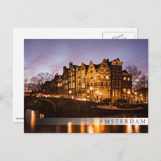 Amsterdam briefkaart (Voorkant / Achterkant)