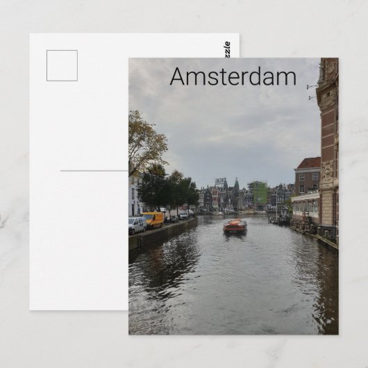 Amsterdam Briefkaart (Voorkant / Achterkant)
