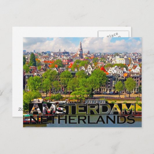 Amsterdam Briefkaart (Voorkant / Achterkant)