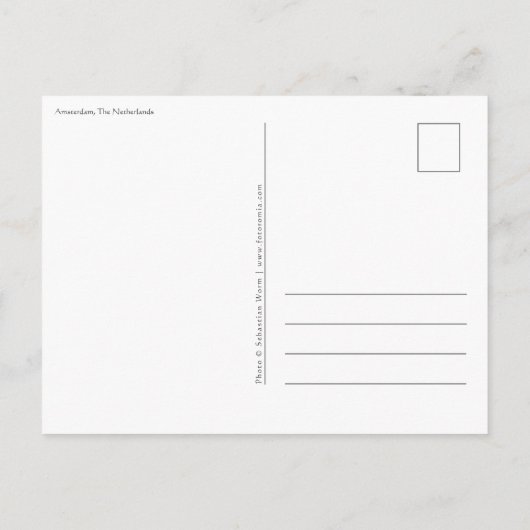 Amsterdam Briefkaart (Achterkant)