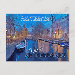 Amsterdam, briefkaart van collectie Bezoek...