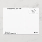 Amsterdam Briefkaart voor de drijvende bloementeel (Achterkant)