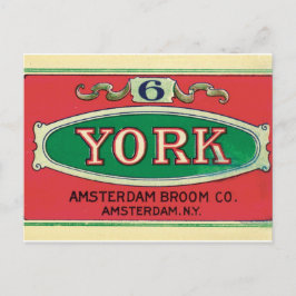 Amsterdam Broom Company New York NY  Label Briefkaart