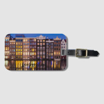 Amsterdam Building Bagagelabel