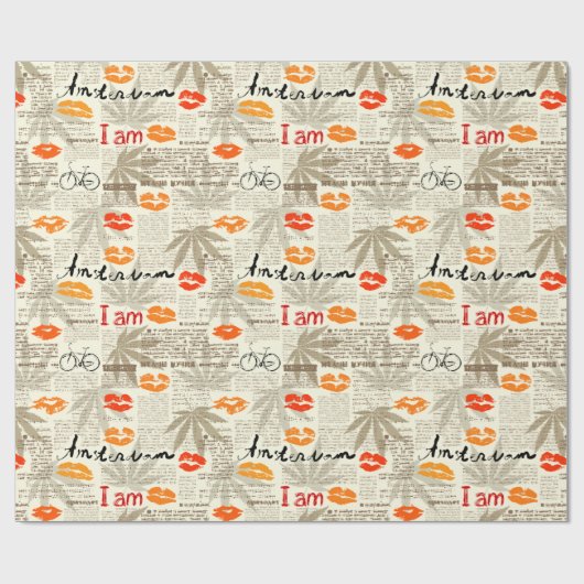 Amsterdam Cadeaupapier (Vlak)