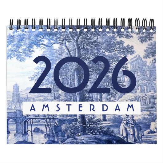 Amsterdam Calendar 2026 Kalender (Hoes)