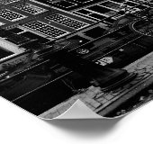 Amsterdam Canal Black and White Photo Poster (Hoek)