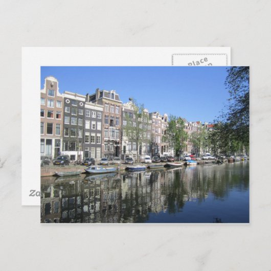 Amsterdam Canal Briefkaart (Voorkant / Achterkant)