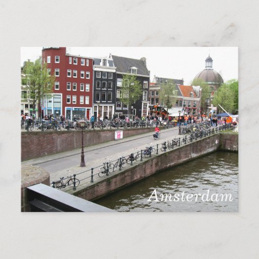 Amsterdam Canal Briefkaart (Voorkant)