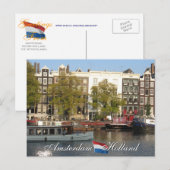 Amsterdam Canal Briefkaart (Voorkant / Achterkant)