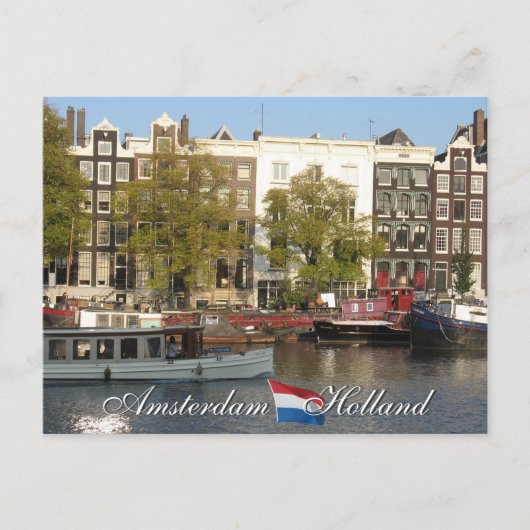 Amsterdam Canal Briefkaart (Voorkant)