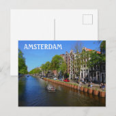 Amsterdam Canal Briefkaart (Voorkant / Achterkant)