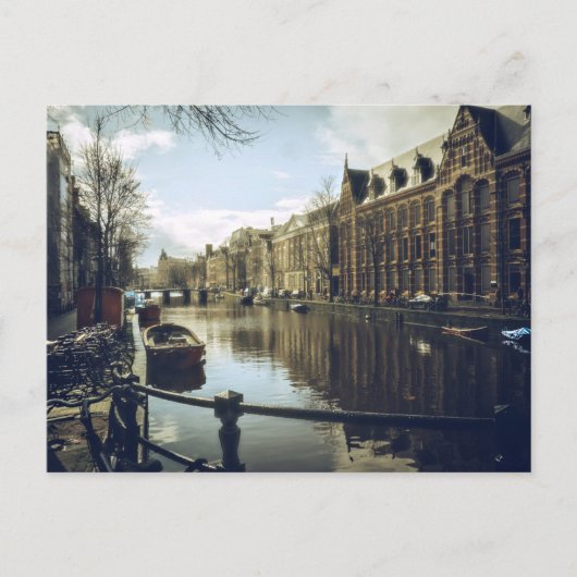 Amsterdam Canal Briefkaart (Voorkant)